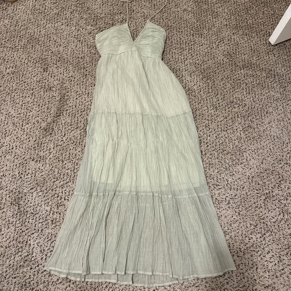 Mint green maxi dress